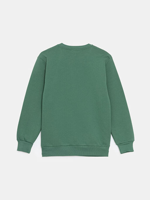 Bisiklet Yaka Bask?l? Erkek ?ocuk Sweatshirt - Waikiki фото 2