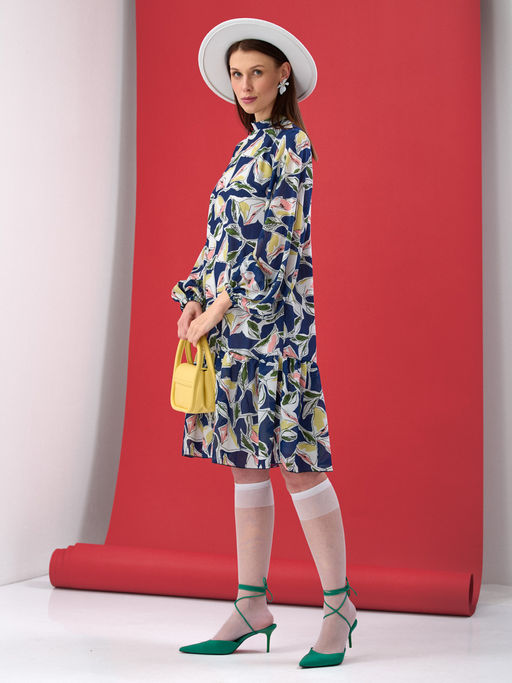 Платье с объемными рукавами OD-279-3