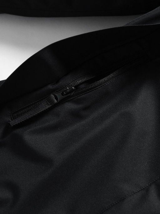 Парка зимняя подростковая для девочки с капюшоном и мехом черного цвета 9536Ch