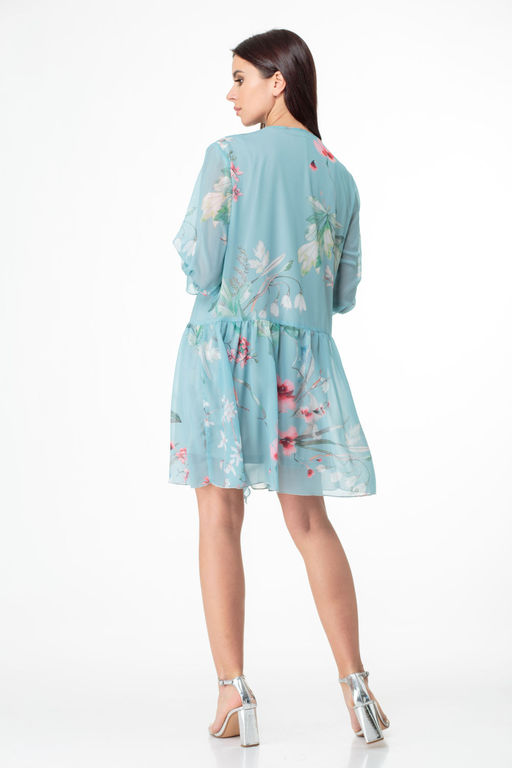 Платье ANELLI 1019 бирюзовые тона  фото 3
