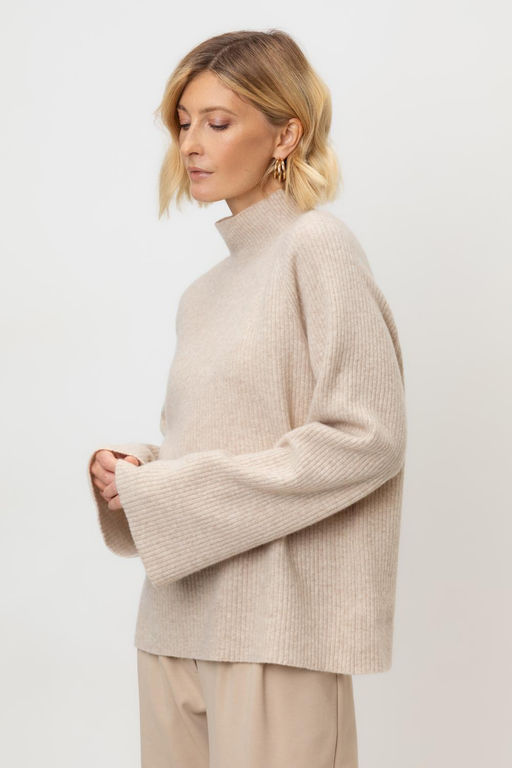 ЕВ 30179/ш/светло-бежевый джемпер жен - Very neat фото 3