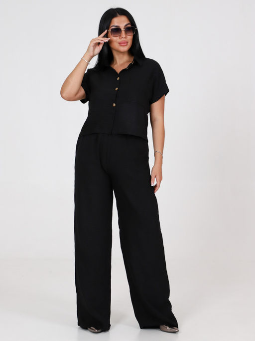 ЖК-Камила ЖЕНСКИЙ КОСТЮМ (Черный) - А-дина фото 2