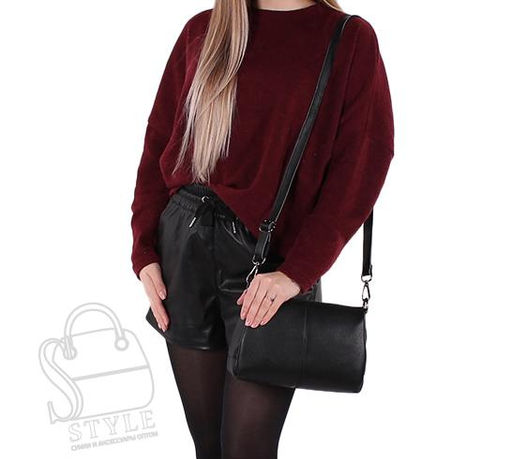 Сумка женская кожаная 8273VG black Vitelli Grassi в Новосибирске