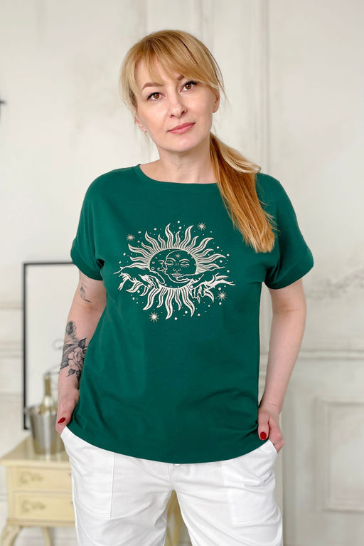 Футболка Rumoda 2195 темно-зеленый  фото 2