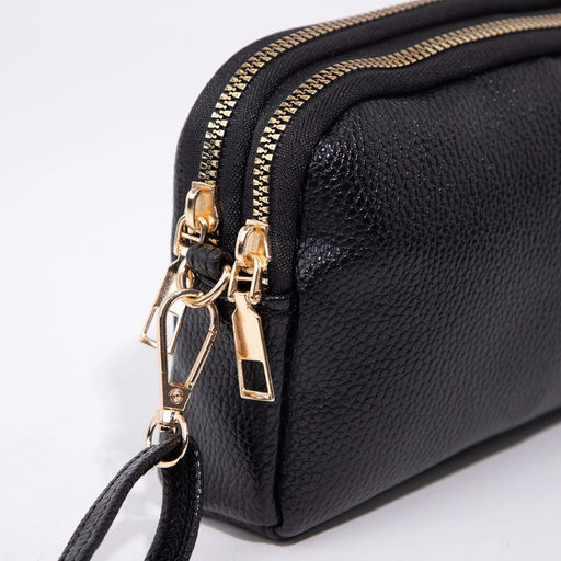 Сумка кросс-боди на молнии, цвет чёрный - Simaland фото 5