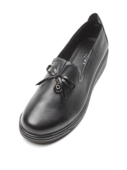 03-5071 BLACK Полуботинки женские (натуральная кожа)