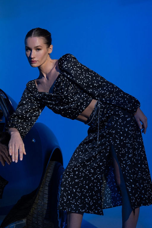 Укороченная блузка с запахом - Incity фото 2