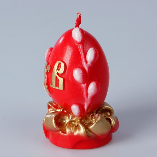 Декоративная свеча Пасхальное яйцо с вербой малая - Simaland фото 2