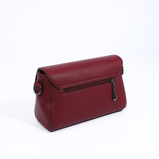 Сумка-мессенджер на молнии, цвет бордовый - Simaland фото 2