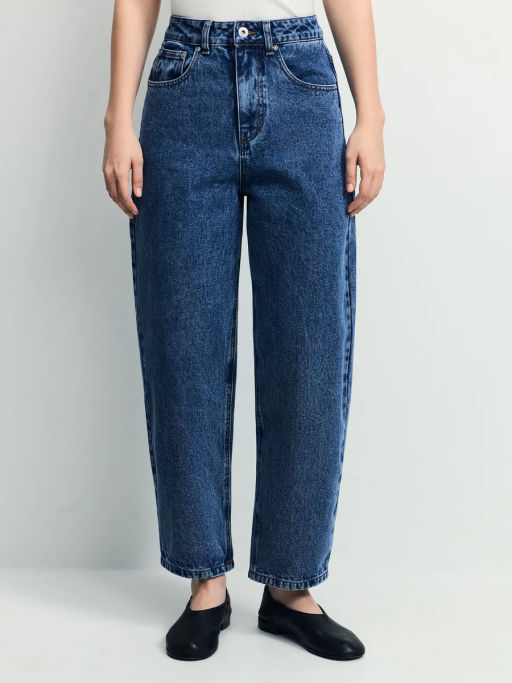 Джинсы barrel с высокой посадкой / Zarina  фото 2