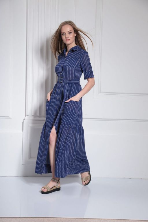 Платье AMORI 9477 василек  фото 2