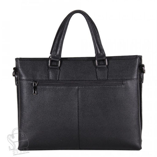 Портфель мужской кожаный 8815-4H black Heanbag/20(дефект) в Новосибирске - S-style фото 4