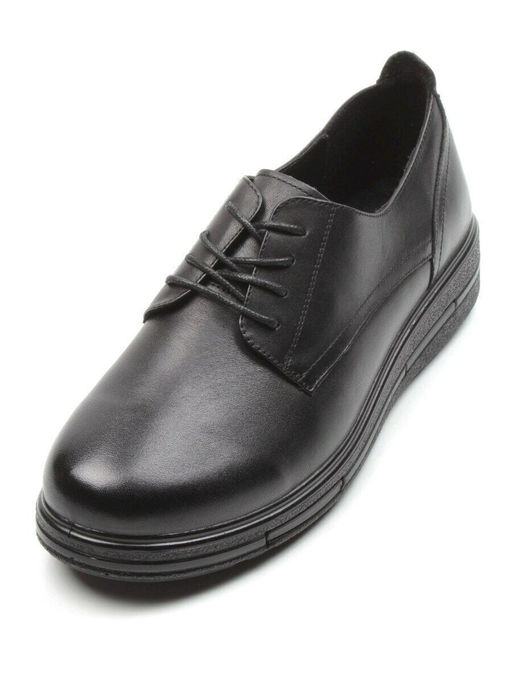 03-5066 BLACK Полуботинки женские (натуральная кожа) - Фабричный китай фото 5