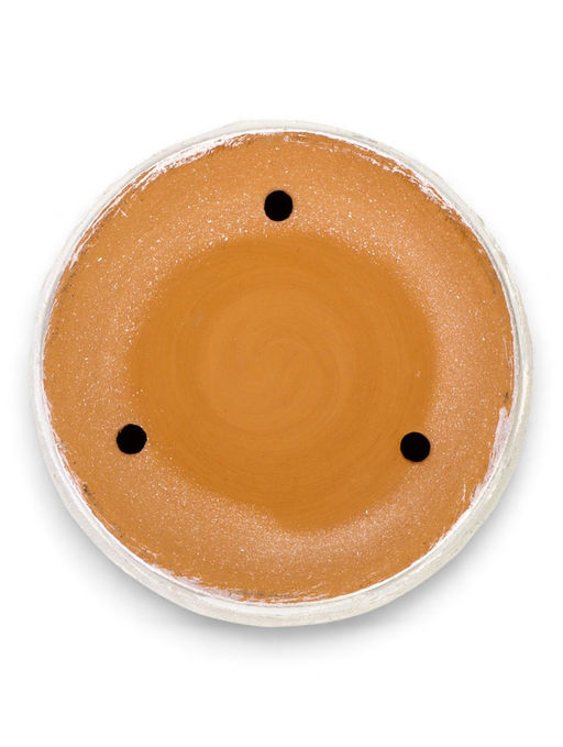 Горшок цветочный с поддоном 2,6 л, d18/h16 см белый керамика, "Венера" (М)