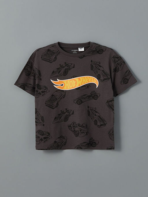 Hot Wheels Bask?l? Erkek ?ocuk Ti??rt