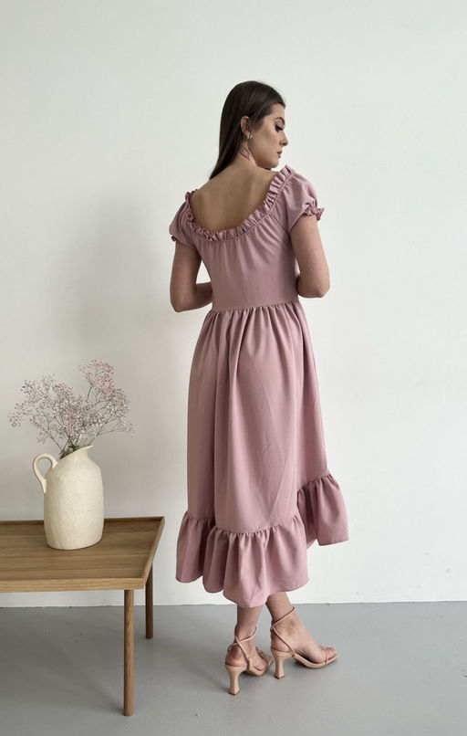 Платье AURA 3212-176 ПЫЛЬНО-РОЗОВЫЙ