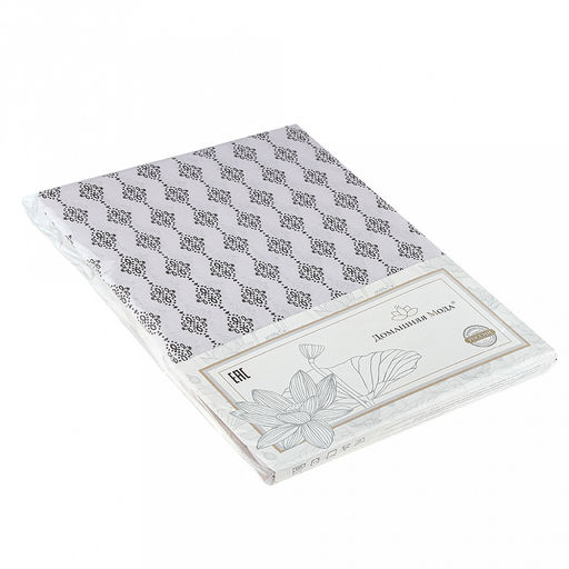 Простыня 1,5 спальная на резинке Сон-трава К 120х200см, свесы 29см, поплин 115г/м2, хлопок 100%, упаковка классическая ПВХ 28х41см, Домашняя мода (Россия) фото 2