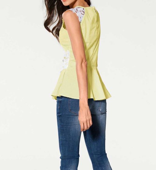 Блузка, желто-белая - Ashley brooke фото 4