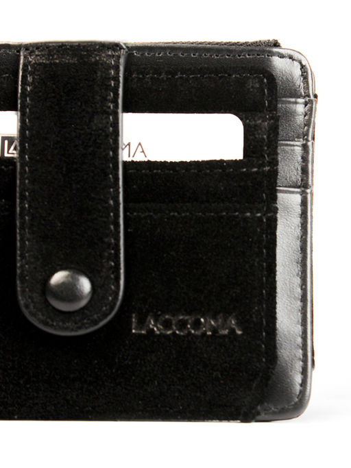 LACCOMA кредитница LA-6525-Z-черный натуральная замша  фото 3