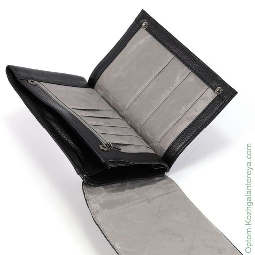 Мужская кожаная сумка-портмоне 2019958А D15 Неро - Dff фото 3