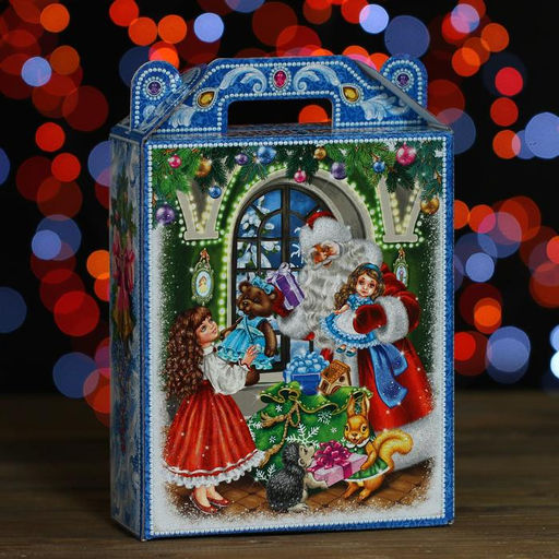 Цена за 5 шт. Подарочная коробка Праздник, 16,8 х 7 х 25 см - Simaland фото 2