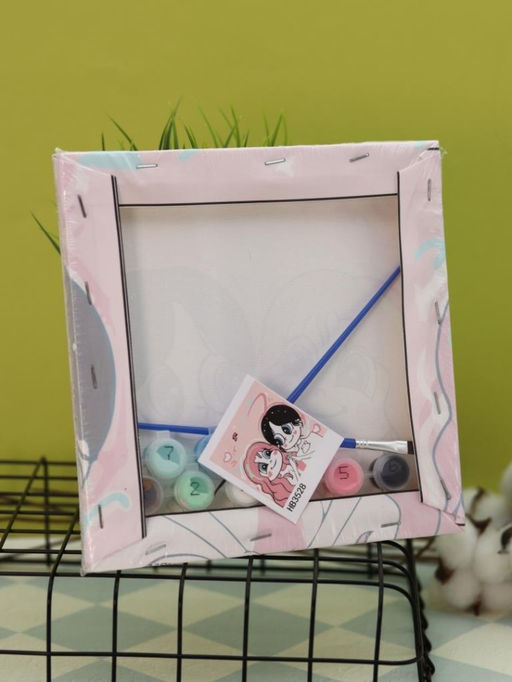 Картина по номерам на подрамнике Draw Me! Two girlfriends, (20*20 см)