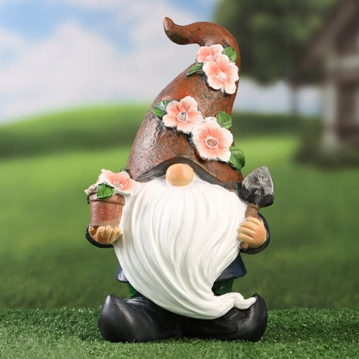 Садовый фонарь Гномик садовод 13х16х27см - Take it easy фото 5