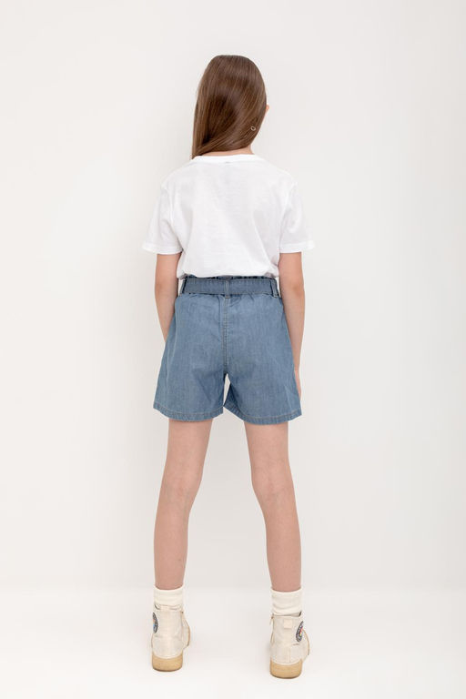 Шорты Crockid ТК 40041 для девочки джинсовые  фото 3