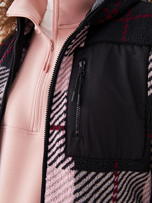 Kap??onlu Uzun Kollu Kad?n Spor Polar H?rka