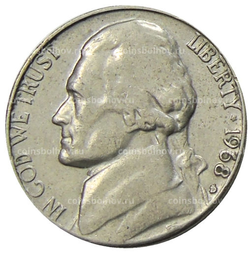 5 центов 1968 года S США