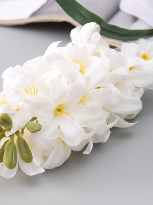 Цветы искусственные «Гиацинт галант», 66×5 см, белые