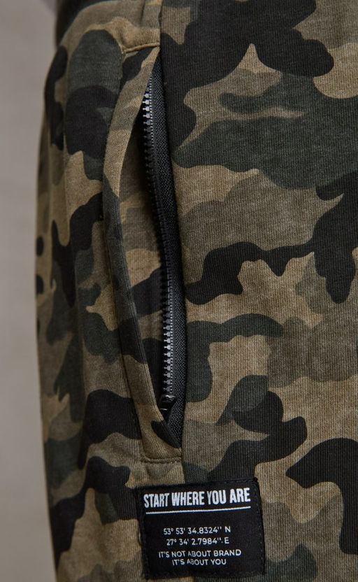 Брюки спорт F411-0891 khaki camo