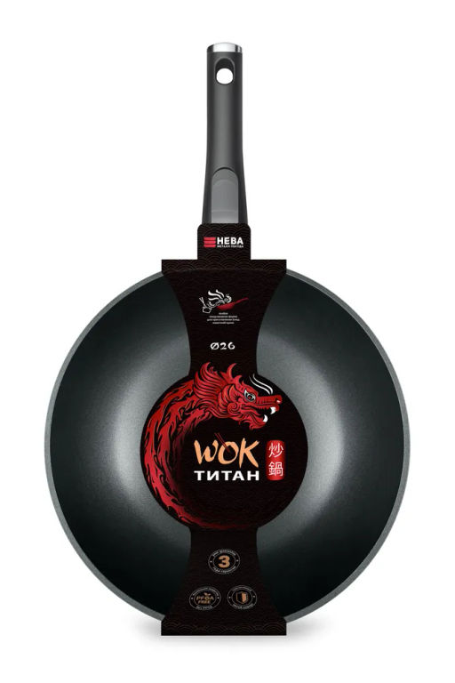 Сковорода Вок Титан со съемной ручкой, 26 см - Нева металл посуда фото 7