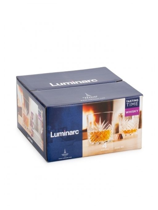 Набор стаканов низких для виски ВРЕМЯ ДЕГУСТАЦИЙ 4шт 300мл