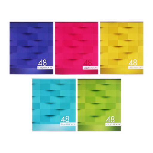 Тетрадь 48 листов в клетку Calligrata Мозаика, обложка мелованный картон, блок №2, белизна 75% (серые листы), МИКС фото 7