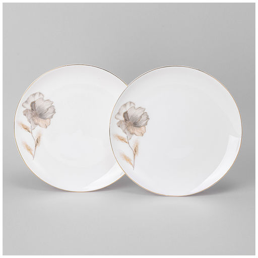 НАБОР ТАРЕЛОК ОБЕДЕННЫХ LEFARD INSPIRATION ЗОЛОТОЙ ЦВЕТОК 2 ШТ. 26 СМ