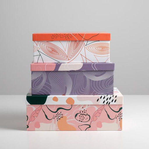 Набор коробок 3 в 1, упаковка подарочная, «Стильный», 26 х 17 х 10‒32.5 х 20 х 12.5 см