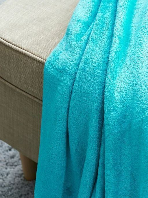 Покрывало-плед КОРАЛ-флис Морская волна 200*220 см. - Лен поволжья фото 2