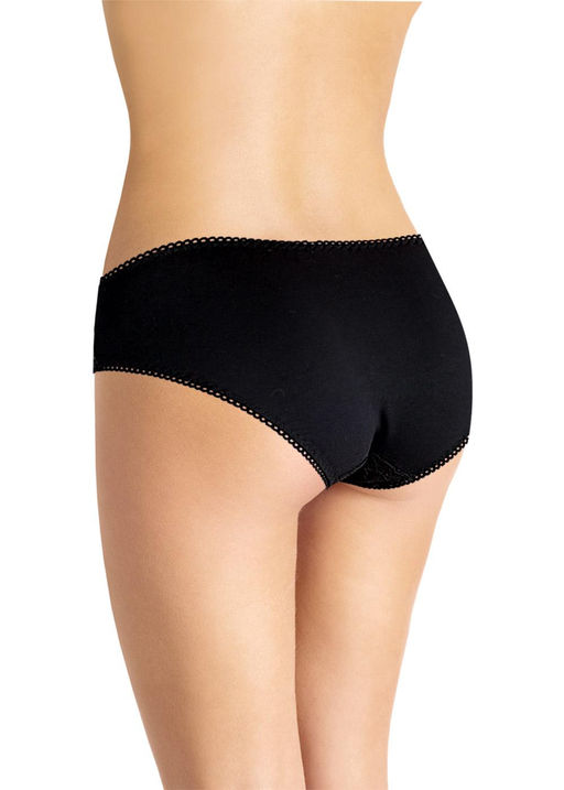 CLE C508к Трусы жен. Кружево хлопок чёрный - Clever wear фото 2