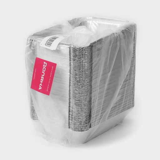 Цена за 100 шт. Форма из фольги для выпечки и запекания Доляна, 960 мл, 21.815.54 см  фото 9