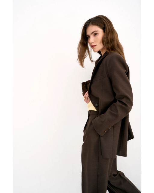 Жакет THE VERY 2418 шоколад  фото 10