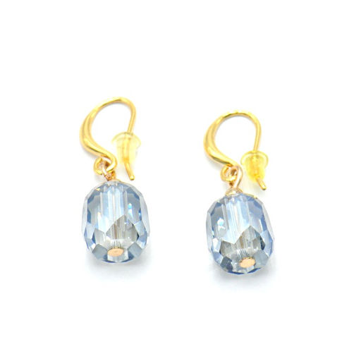 Серьги с кристаллом "swarovski"