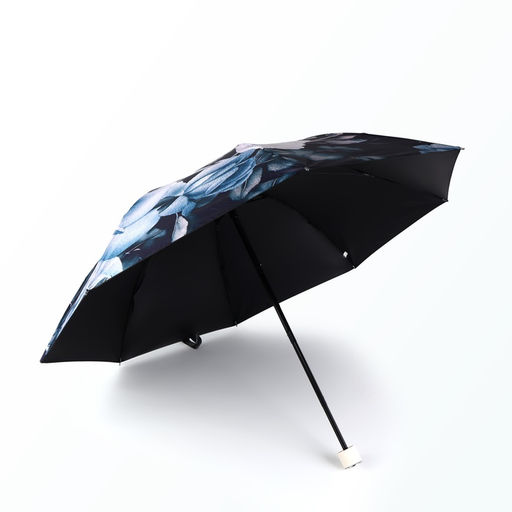 Зонт механический «Пышные цветы», эпонж, 4 сложения, 8 спиц, R=48/55 см, d=96 см, МИКС