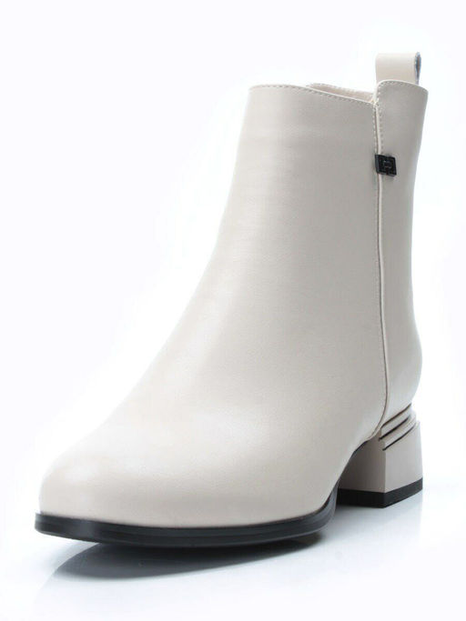 PCM358-2 BEIGE Ботинки демисезонные женские (натуральная кожа, байка) - Фабричный китай фото 4