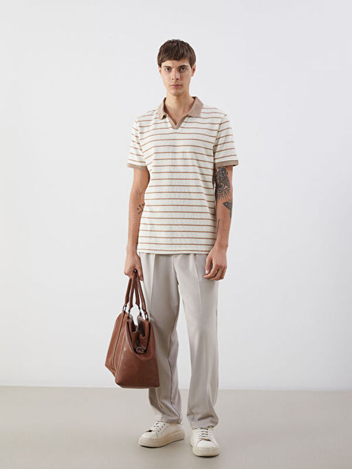 Polo Yaka ?izgili Erkek Ti??rt