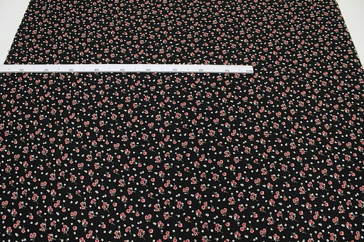 Штапель Алетта цв.черный, ш.1.45м, вискоза-100%, 100гр/м.кв - Купава фото 2