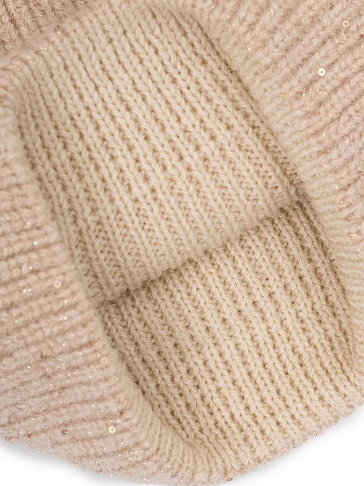 Шапка жен. анг+нейл+люр LB-N88065 beige