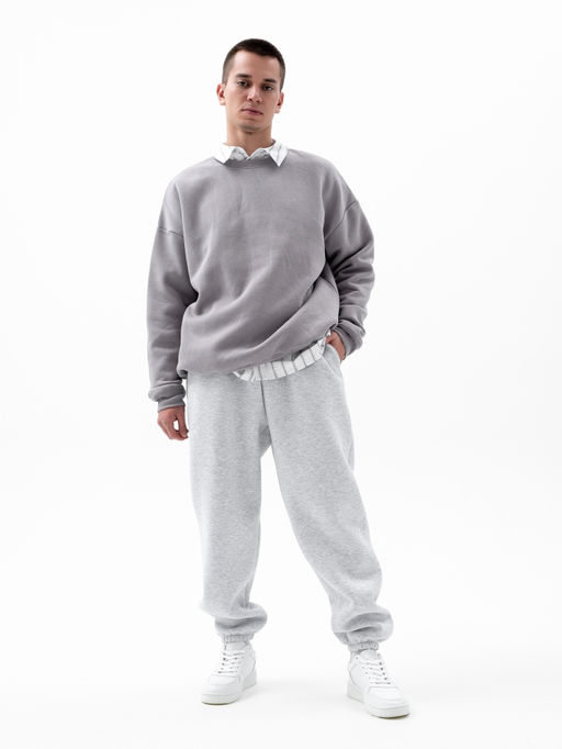 Брюки муж.арт.1157-1,серый меланж - Binita фото 3