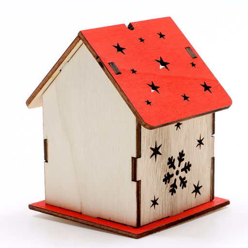 Декор с подсветкой «Сказочный дом», 6.5×6.5×8.5 см