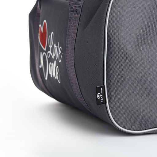 Сумка спортивная TEXTURA, на молнии с подкладкой, длинный ремень, маленький размер, серая